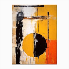 Orange Tones Abstract Painting 3 Canvas Print