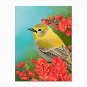 Bird On A Branch 22 Canvas Print