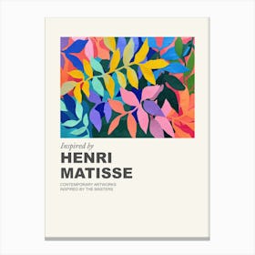 Museum Poster Inspired By Henri Matisse 13 Canvas Print