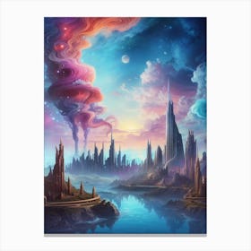 Futuristic City 7 Canvas Print