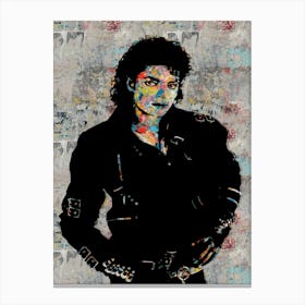 Michael Jackson Abstract Canvas Print