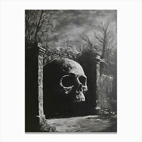 Skull Gate Canvas Print