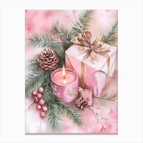 Christmas Candle 4 Canvas Print