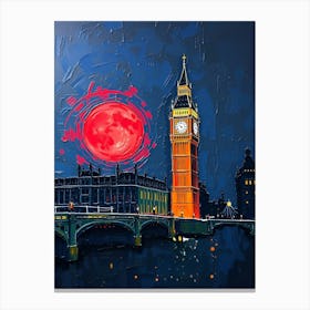 Big Ben At Night 2 Canvas Print