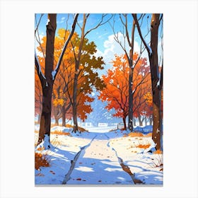 Autumn In The Forest Canvas Print