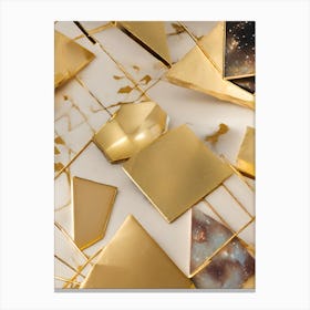 Gold And Marble Canvas Print