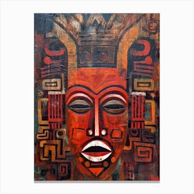 Rhythmic Echoes: Dance of African Art Canvas Print