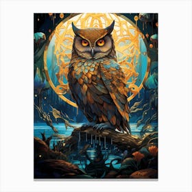 Owl Art Canvas Print