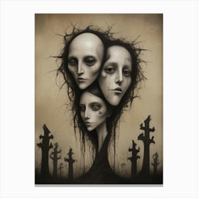 'Darkness' 5 Canvas Print