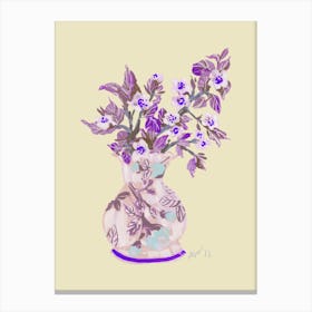 Apple Blossom Violet Canvas Print