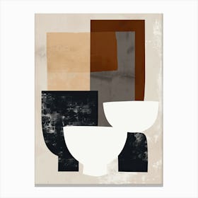 Neutral Symphony Minimalist Style Canvas Print