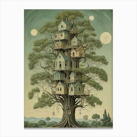 Fantasy Tree Houses Canvas Print