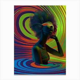 Trippy , Psychedelic artwork. "Waking Up" Canvas Print