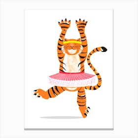 Tiger In A Tutu Canvas Print