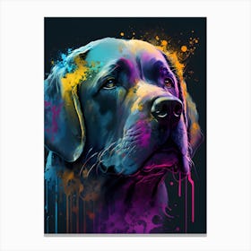 abstract dog art Canvas Print