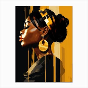 Portrait Of African Woman 22 Canvas Print
