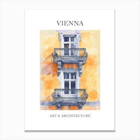 Vienna Travel And Architecture Poster 1 Canvas Print