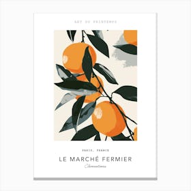 Clementines Le Marche Fermier Poster 1 Canvas Print