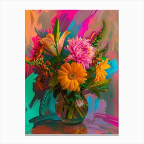 Flowers In A Vase Canvas Print