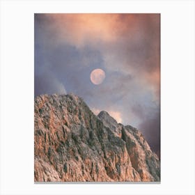 The Moon And The Mountain Canvas Print