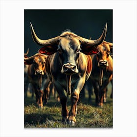 Wild Animal Creative Portrait 54 Canvas Print