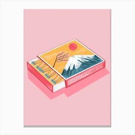 Mount Fuji Matchbox  Canvas Print