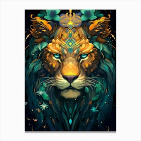 Lion Head 2 Canvas Print