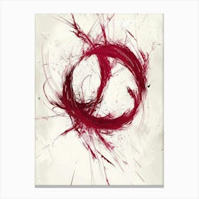 Red Circle 3 Canvas Print