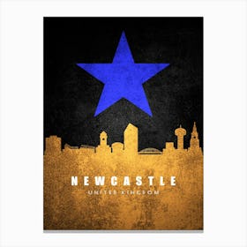 Newcastle Blue Star Canvas Print