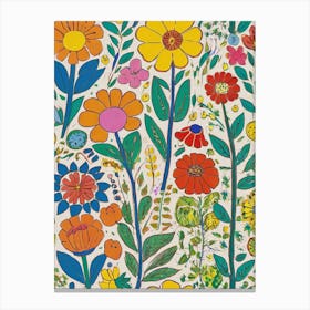 Flower Garden Style unemployment Canvas Print