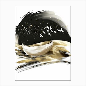 Boat In The Sky Canvas Print