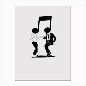 Dancing Note Canvas Print