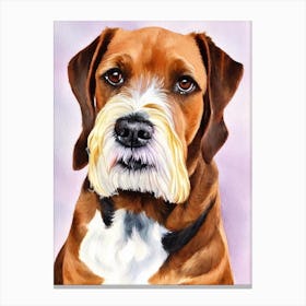 Cesky Terrier 4 Watercolour dog Canvas Print