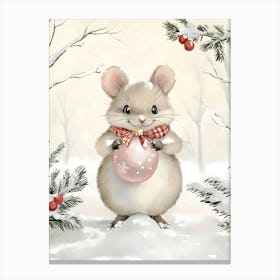 Christmas Mouse 5 Canvas Print