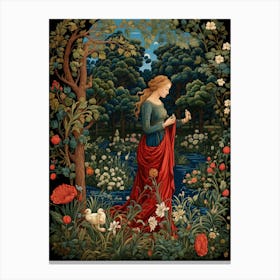 Lady In The Woods 1 Canvas Print