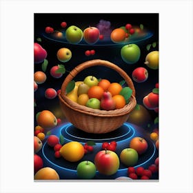 Basket Of Fruit 12 Canvas Print
