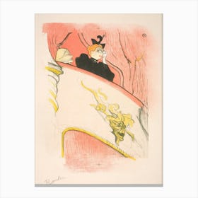 La Loge Au Mascaron Doré, Henri de Toulouse-Lautrec Canvas Print