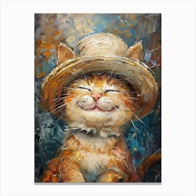 Cat In A Hat 6 Canvas Print