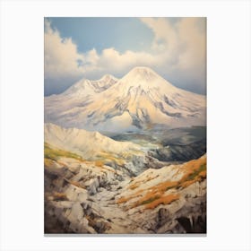 Mount St Helens Usa 1 Mountain Painting Canvas Print