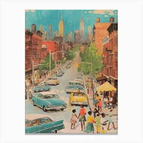 Nyc Street Scene 1 Canvas Print