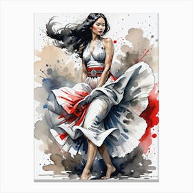 Asian Woman 1 Canvas Print