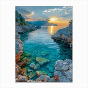 Sunset In Croatia 12 Canvas Print