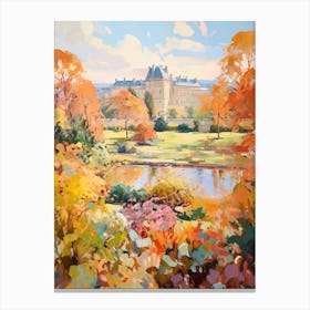 Autumn Gardens Painting Versailles Gardens France 5 Canvas Print
