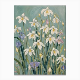 White Flowers Canvas Print