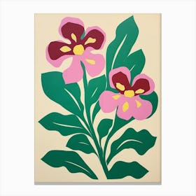 Cut Out Style Flower Art Orchid 2 Canvas Print