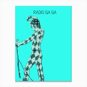 Radio Ga Ga Freddie Mercury Canvas Print