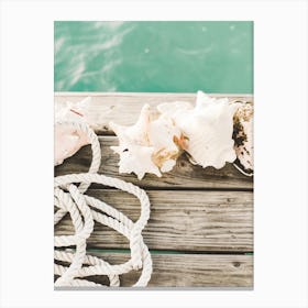 Conch Shell Dock Canvas Print