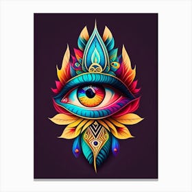 Third Eye Symbolism, Symbol, Third Eye Tattoo 1 Canvas Print