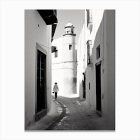 Rabat, Morocco, Spain, Black And White Photography 2 Canvas Print