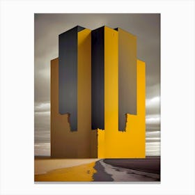 'The Yellow Building' Canvas Print